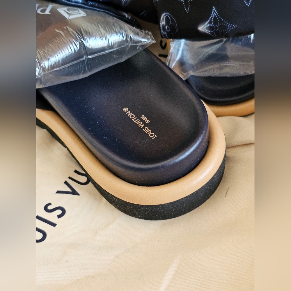 Louis Vuitton Pillow Pool Sandal Size EU40=10US Blue Black - Picture 7 of 16